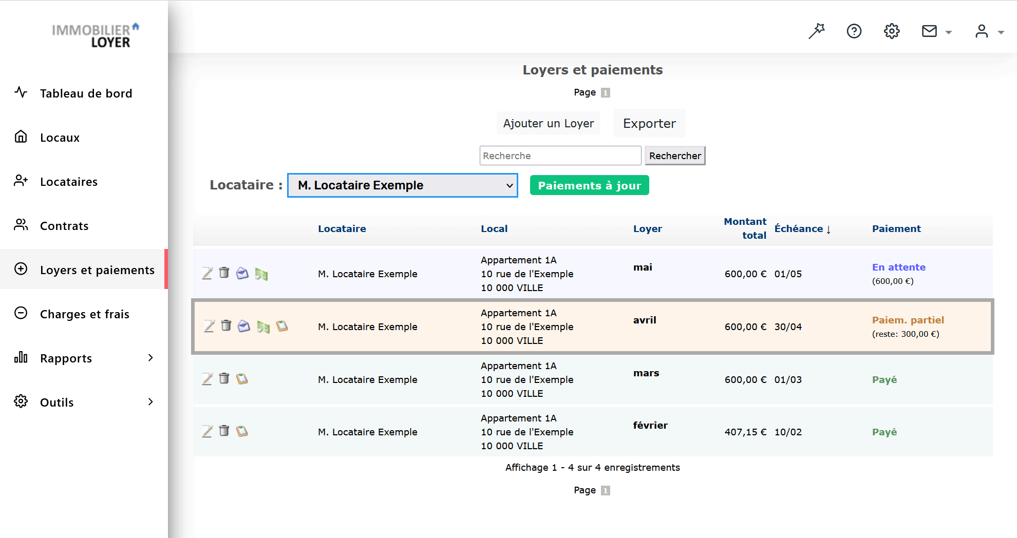 Logiciel de gestion locative