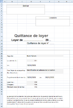 Quittance Excel